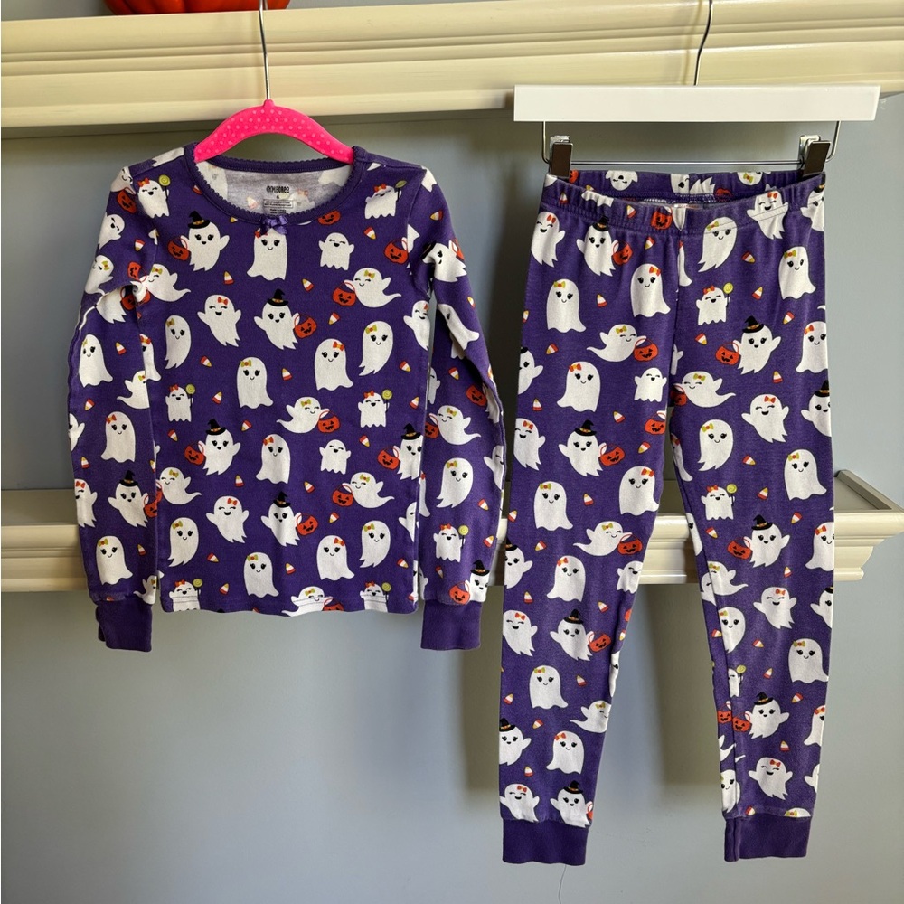 Gymboree Purple Ghost Pajama Set